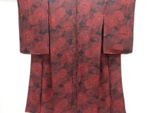 大正ロマン　紋錦紗絵皿模様着物